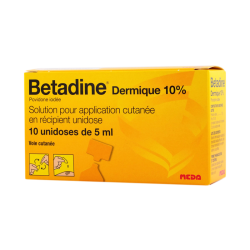 Betadine Dermique 10 % solution unidoses