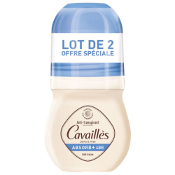 Lot de 2 Déodorants Absorb+ 48h Anti Traces Cavail