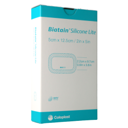 Biatain Silicone Lite 5x12,5cm - Pansement Hydrocellulaire Adh&#x