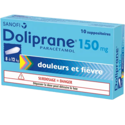 DOLIPRANE 150MG SUP BT10