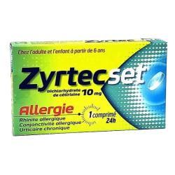 Zyrtecset 10Mg 7 comprimés