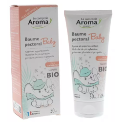 Baume pectoral bébé du Comptoir Aroma 50ml