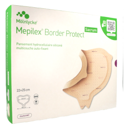 Mepilex Border Protect Sacrum Pansement hydrocellulaire Mölnlycke