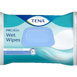 TENA WET WIPE 3-EN-1 LINGETTES (48) - Pour une