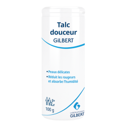 Talc douceur 100g des Laboratoires Gilbert