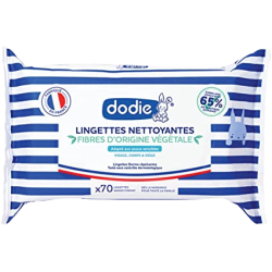 Lingette Nettoyante Dodie x70 pour bébé