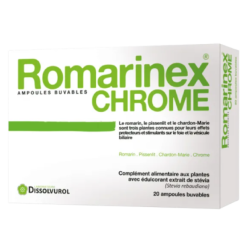 Romarinex chrome ampoule buvable foie et vésicule biliaire&#