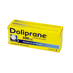 DOLIPRANE 500MG CPR EFFV TB16