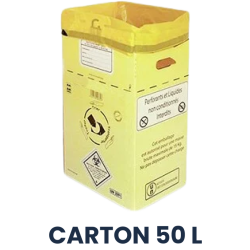 50 L Carton Collecteur DASRI - Collecte incluse