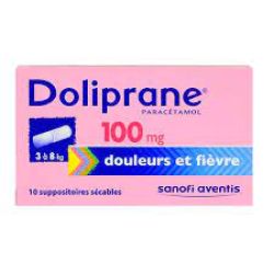 DOLIPRANE 100MG SUP BT10