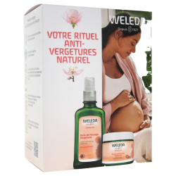 Coffret huile + baume vergetures Weleda