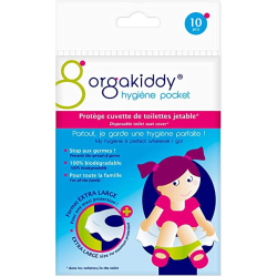 Orgakiddy hygiène pocket protège cuvette jetable x10