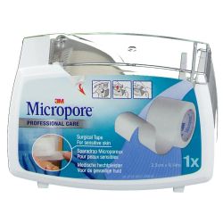 Sparadrap Micropore 2.50cm 9.14m Blanc