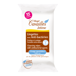 Lingettes avec Anti-Bactérien Rogé Cavaillès Intime -&#