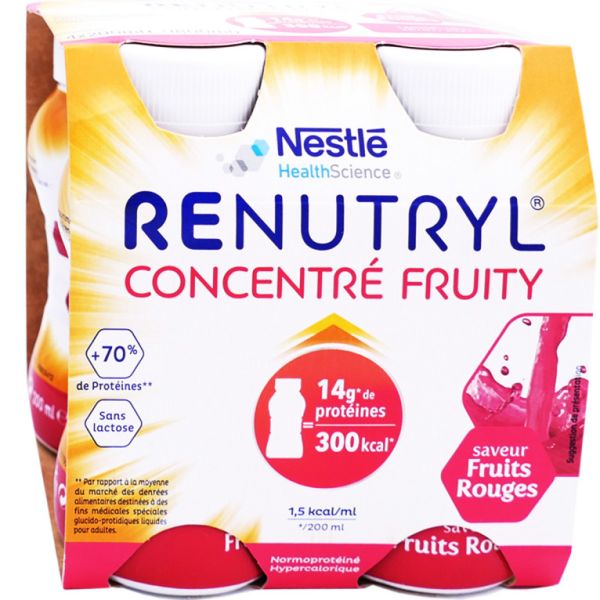 Concentré fruity Renutryl sans lactose 200X4