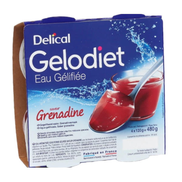 Eau gélifiée Gelodiet Delical 4✖️120