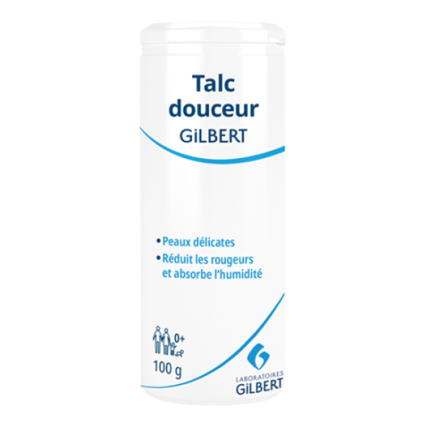 Talc douceur 100g des Laboratoires Gilbert