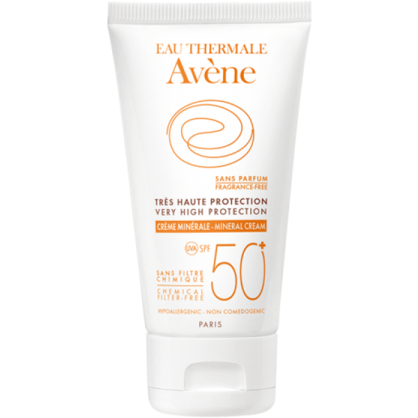 Crème solaire Minérale SPF 50+ Haute protection Avène - 50 mL