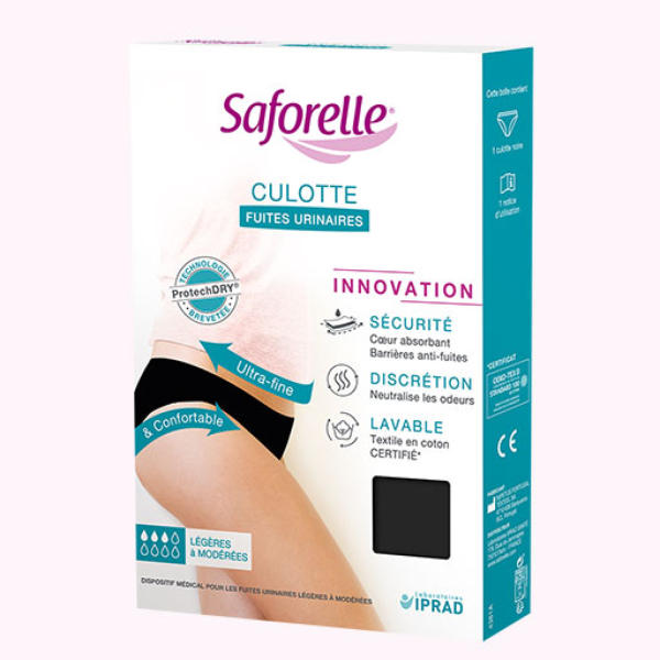 Culotte Fuites Urinaires 3 Gouttes Lavables