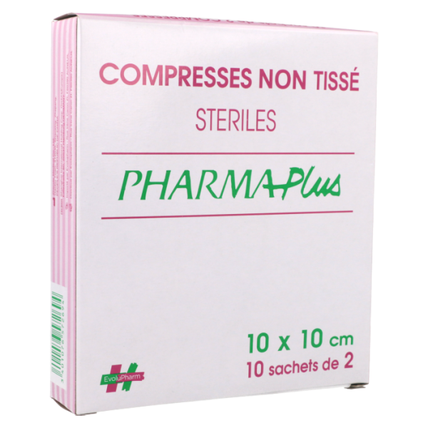 Compresses stériles non tissé 10x10 Evolupharm