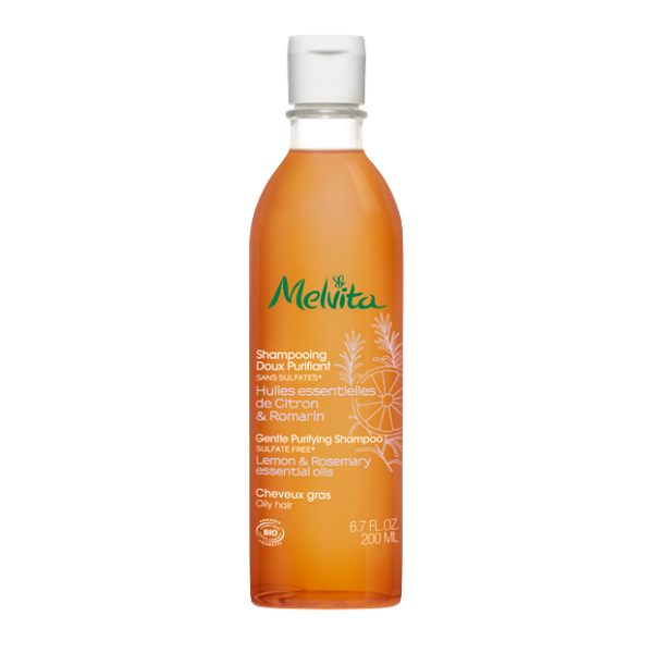 Shampooing Doux Purifiant Huiles Essentielles Citron & Romarin Bio Melvita - Flacon 200ml