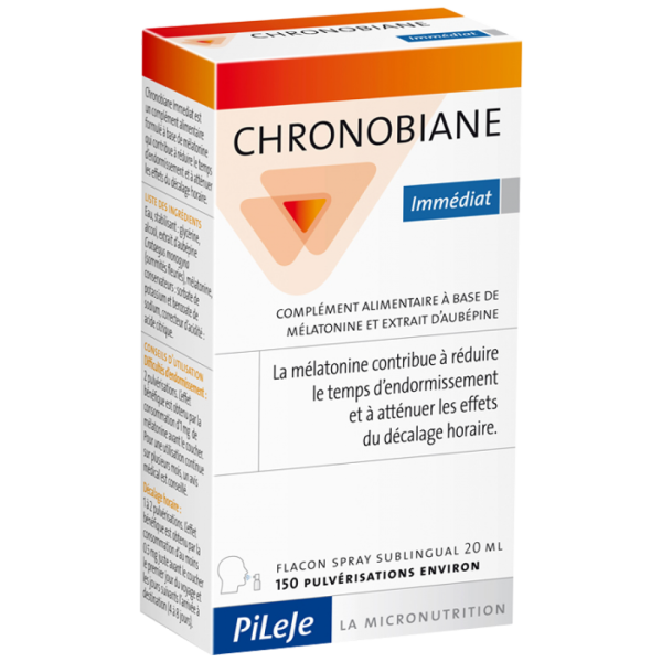 Complément Alimentaire Chronobiane Immédiat Pileje - Flacon Spray Sublingual 20ml