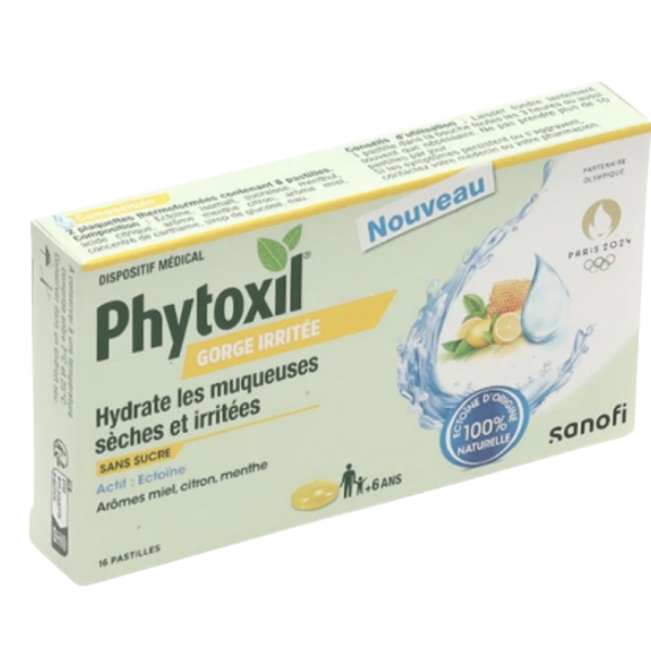 Phytoxil Gorge irritée pastilles miel citron