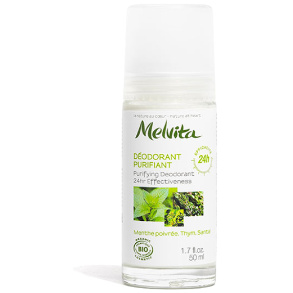 Déodorant Purifiant 24H Bio Melvita - Roll-on de 50ml