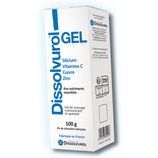 Dissolvurol Gel silicium arhtrose Tube de 100 G