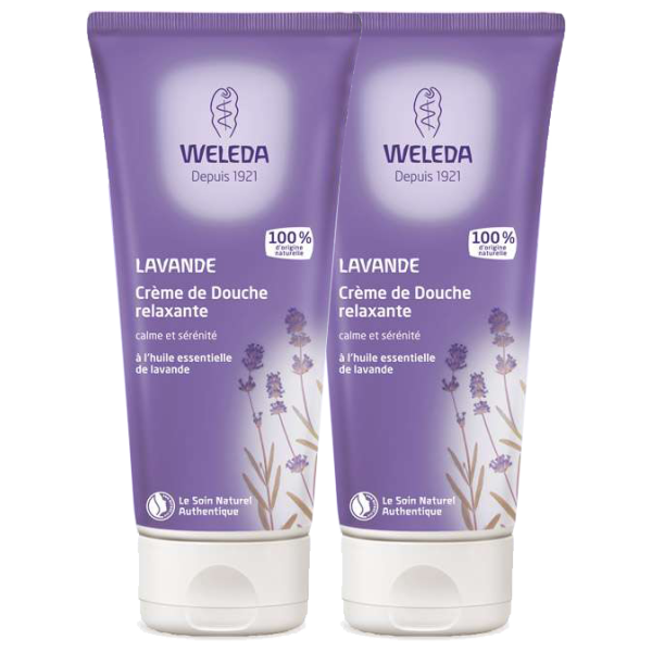 Crème de douche Relaxante à la Lavande Weleda - 2 x 200mL