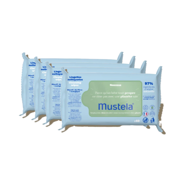 Lingettes dermo-apaisantes Avocat Mustela - x60