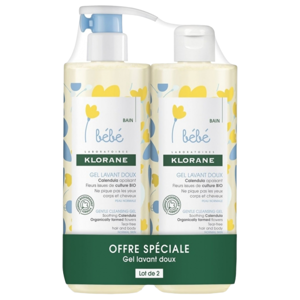 Offre spécial Gel lavant doux Klorane 2x500 ml