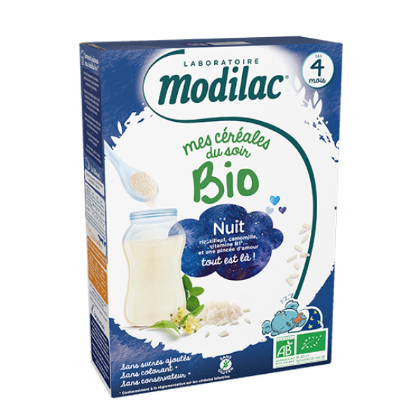 Modilac Céréales Bio Nuit 250G