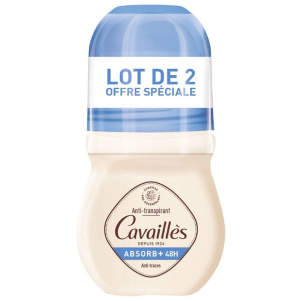 Lot de 2 Déodorants Absorb+ 48h Anti Traces Cavaillès