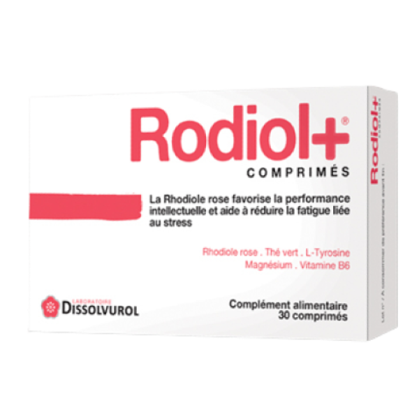 Rodiol + performance intellectuelle et fatigue Dissolvurol - 30 comprimés