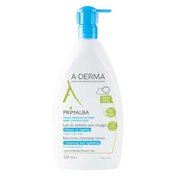 Lait de toilette hydratant bébé A-DERMA 500ml