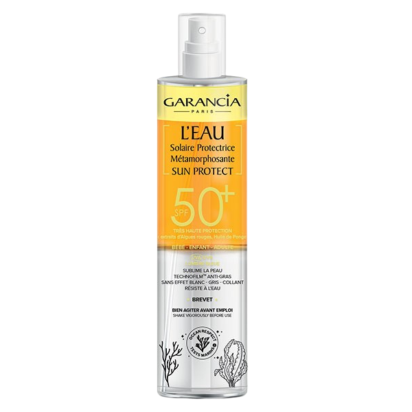 Eau solaire protectrice +50 Garancia