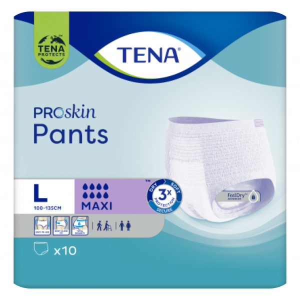 TENA PANTS MAXI 8 GOUTTES   - Protection anatomique pour fuites urinaires modérées à fortes