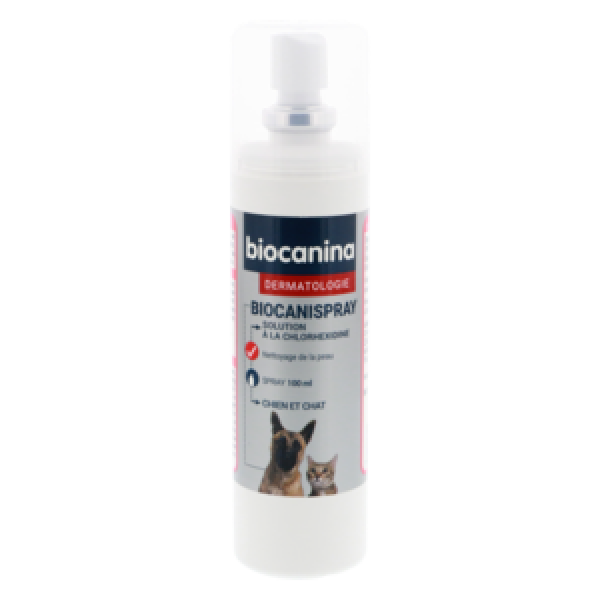 Solution Nettoyante Biocanispray Chien et Chat Biocanina 100ml