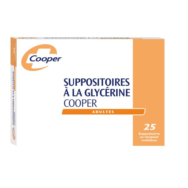 Suppositoires à la glycérine Adultes cooper