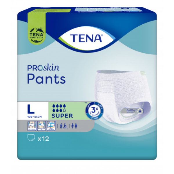 TENA PANTS SUPER 7 GOUTTES - Sous-vêtements absorbants doux et confortables pour hommes et femmes