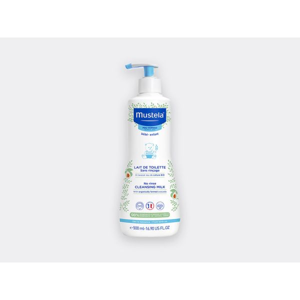 Lait de toilette peau normale bébé enfant Mustela