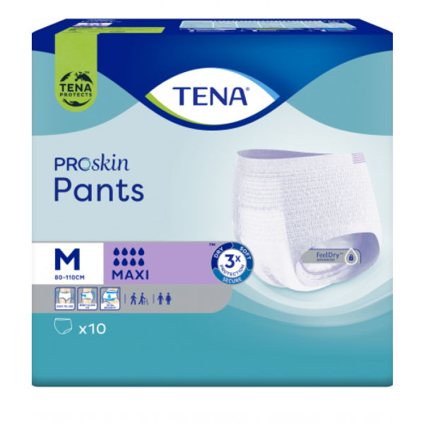 TENA PANTS MAXI 8 GOUTTES   - Protection anatomique pour fuites urinaires modérées à fortes