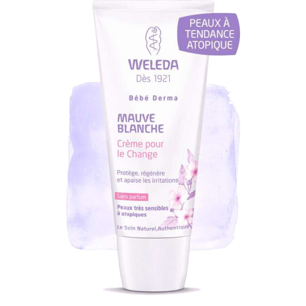 Crème pour le Change à la Mauve Blanche Bio Weleda Bébé - Tube de 50ml