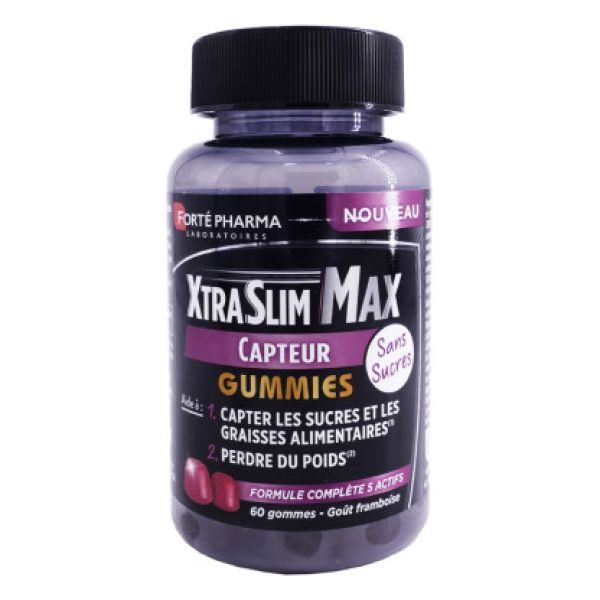 XtraSlim Max Capteur gummies sans sucres Fortépharma