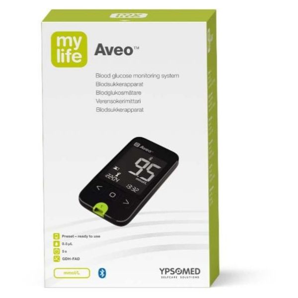 Lecteur Glycémie Aveo Pura Mylife Ypsomed Bluetooth