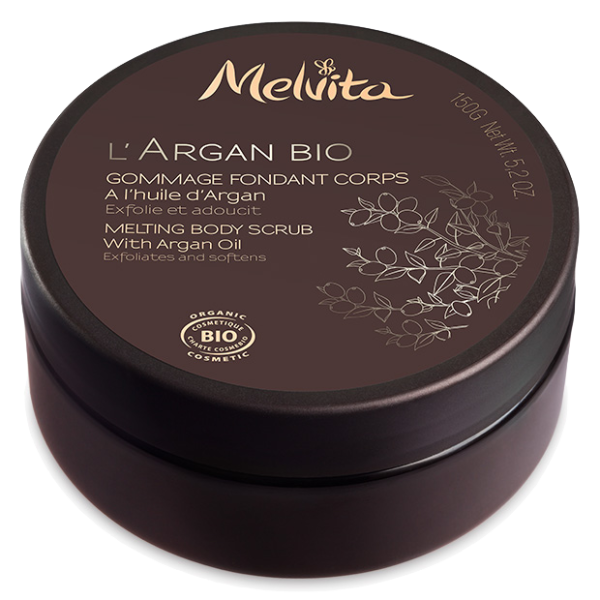 L'Argan Bio Gommage Fondant Corps Bio Melvita - Pot de 150g