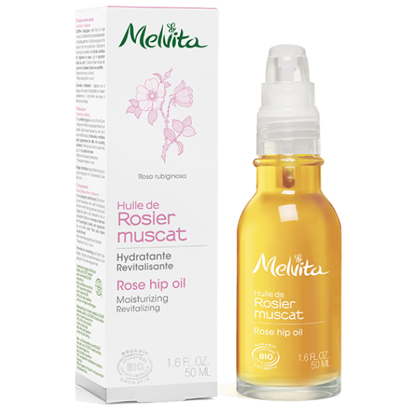 Huile Végétale de Rosier Muscat Bio Melvita - Flacon de 50ml