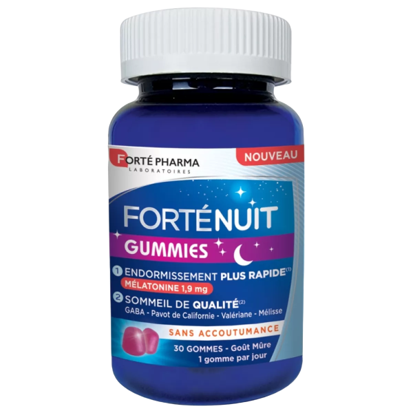 Forté Nuit sommeil régulier 30 gummies Forte Pharma