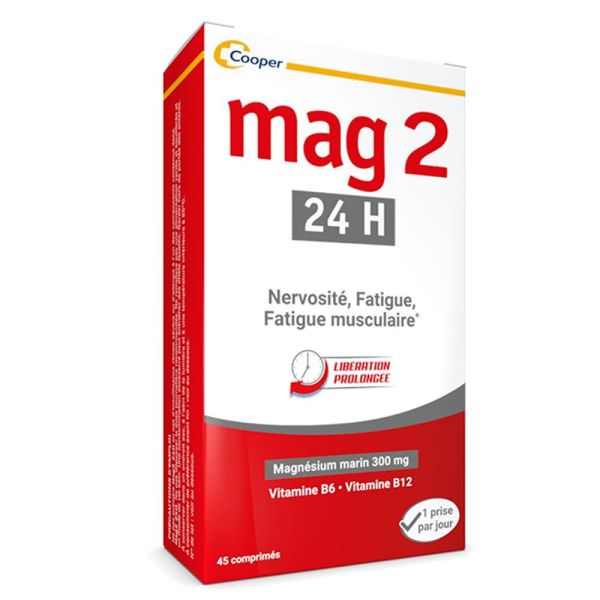 Mag 2 24h nervosité, fatigue et fatigue musculaire x45